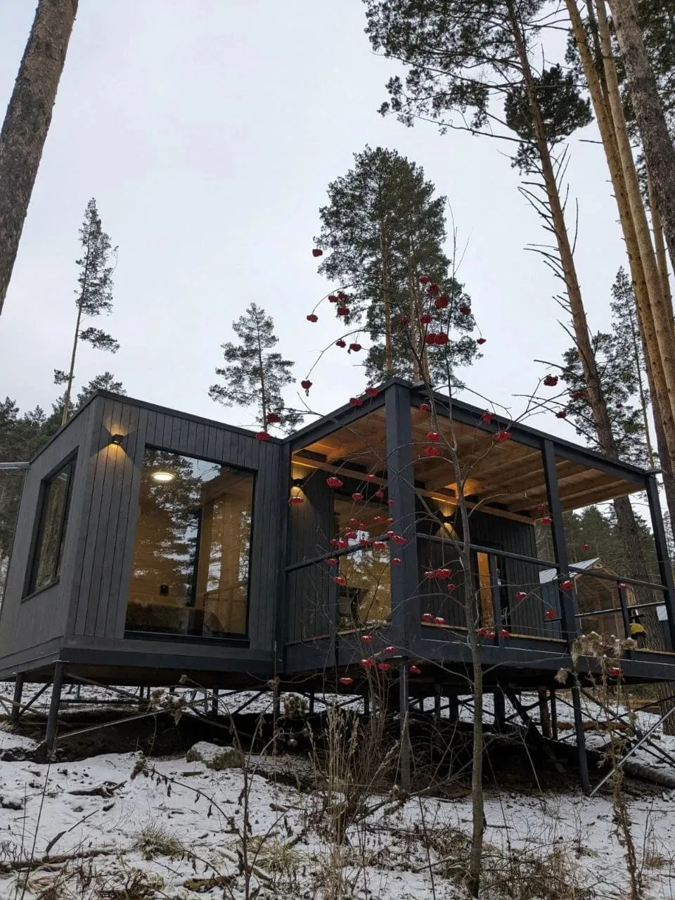 Двухкомнатный барнхаус в лесу