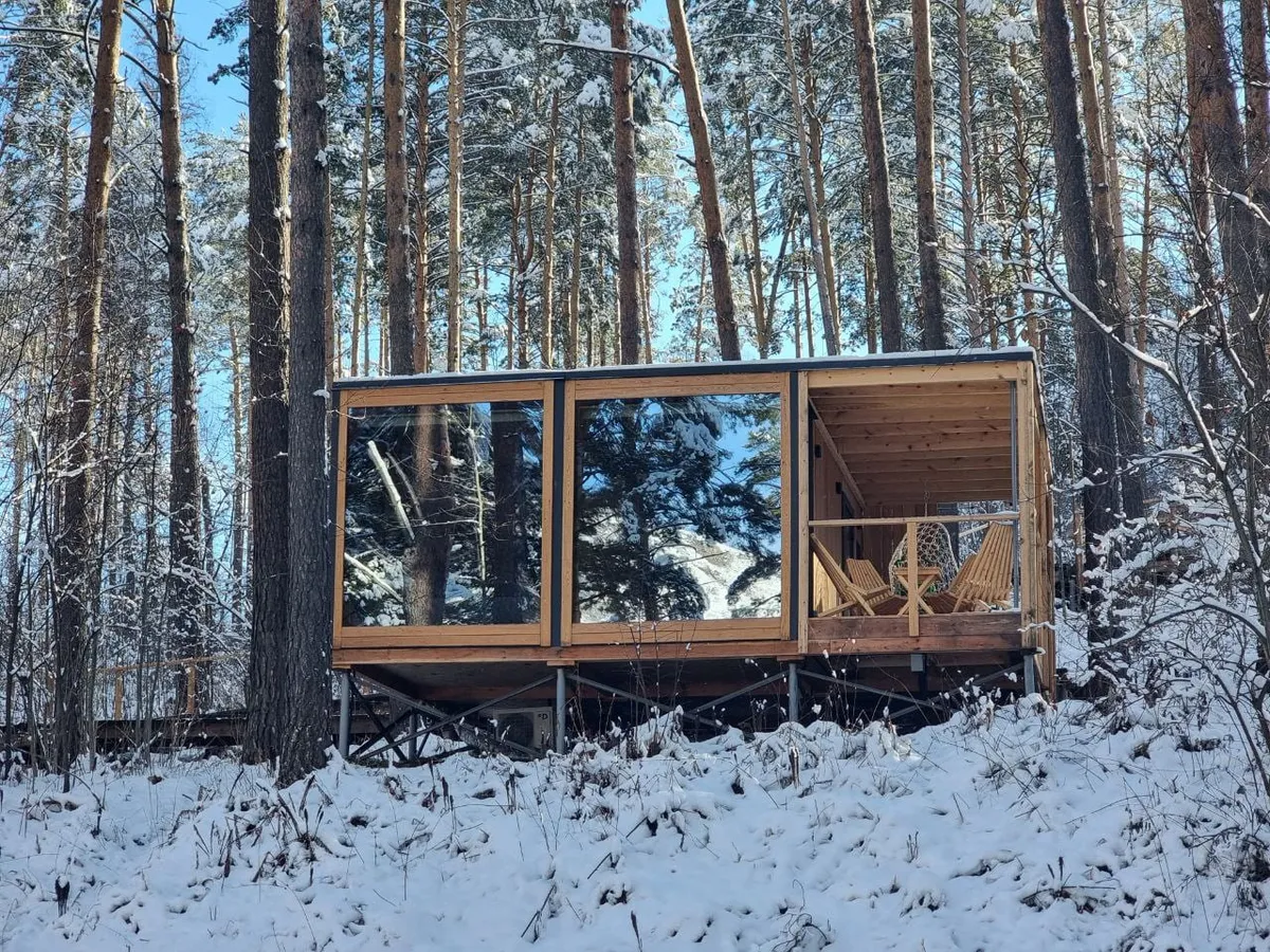 Большой панорамный барнхаус