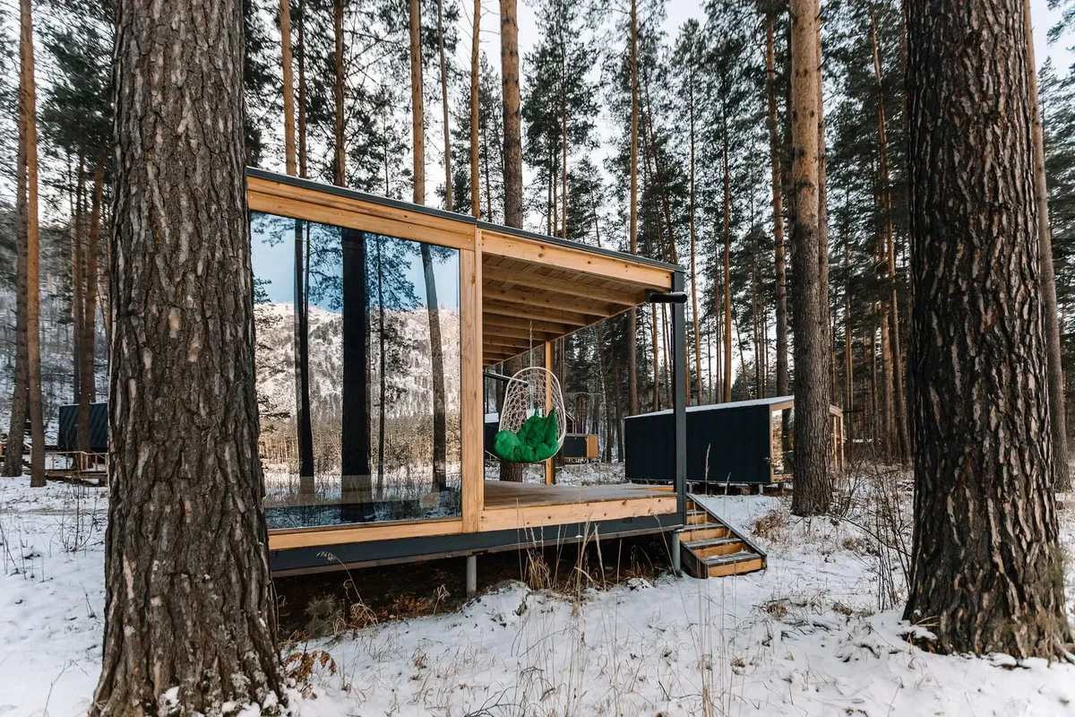 Двухместный барнхаус с крытой террасой №2