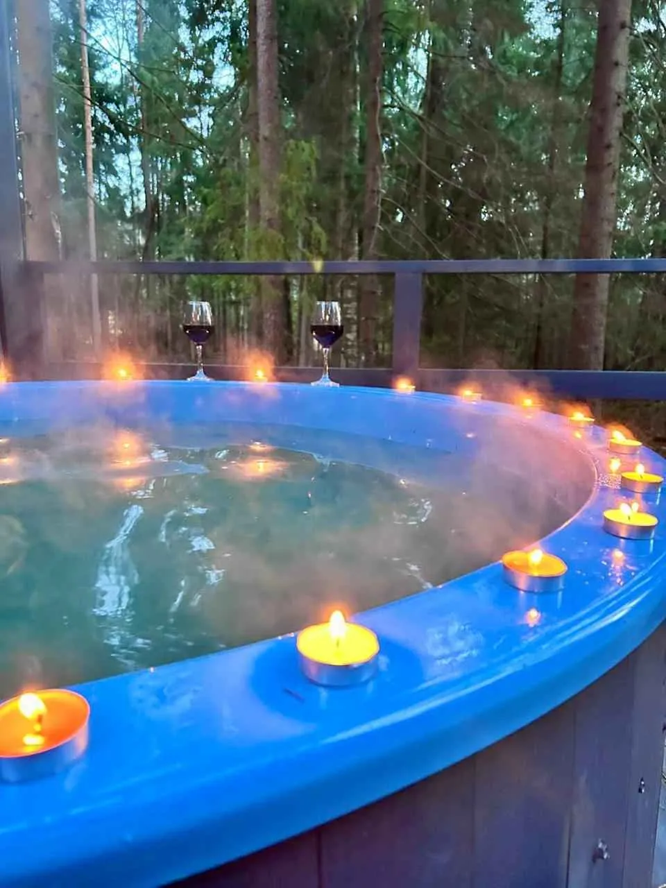 Коттедж с террасой и купелью