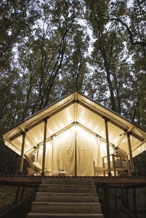 Глэмпинг Листья