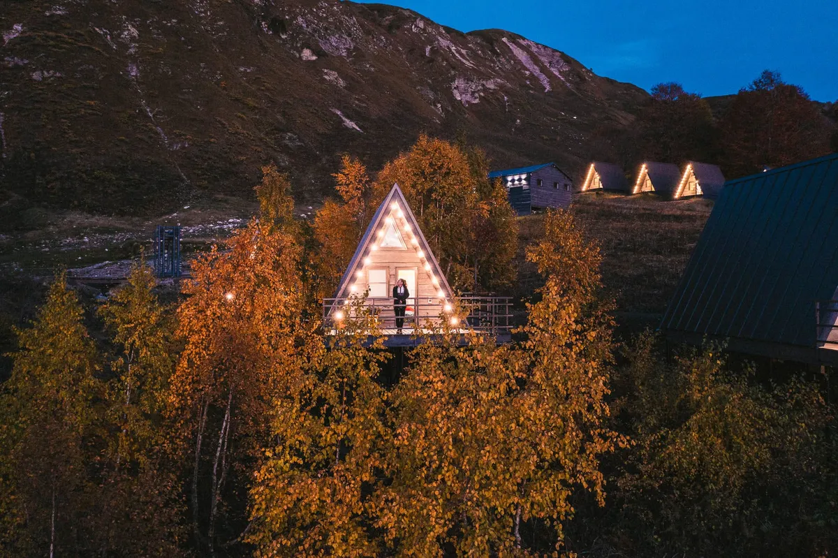 А-фрейм с террасой