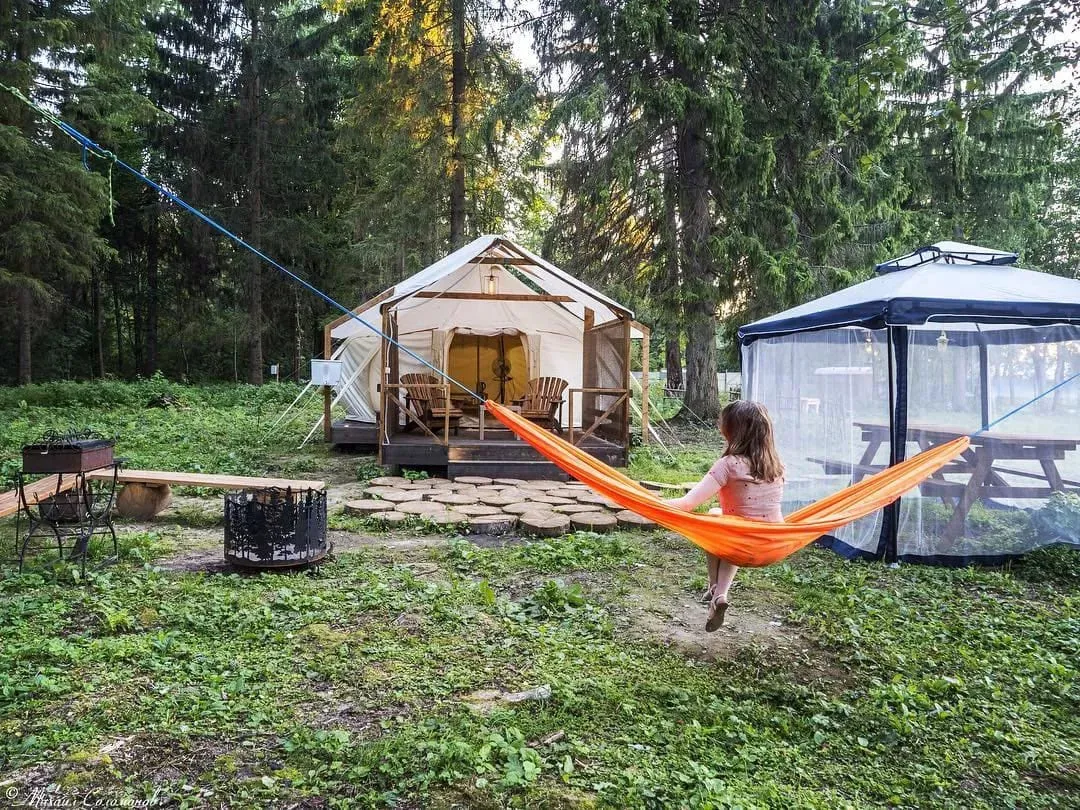 Глэмпинг Палатка в лесу фото 2