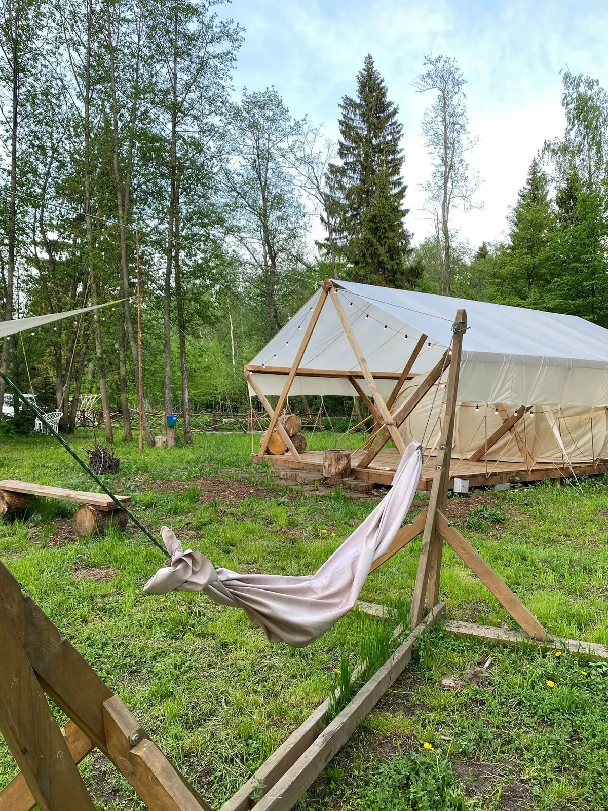 Глэмпинг Палатка в лесу фото 4