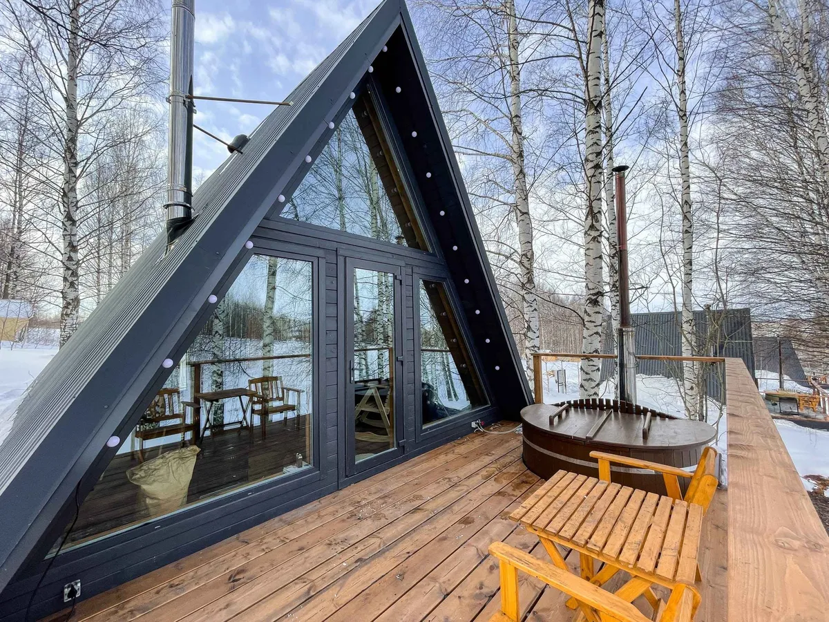 А-фрейм с купелью