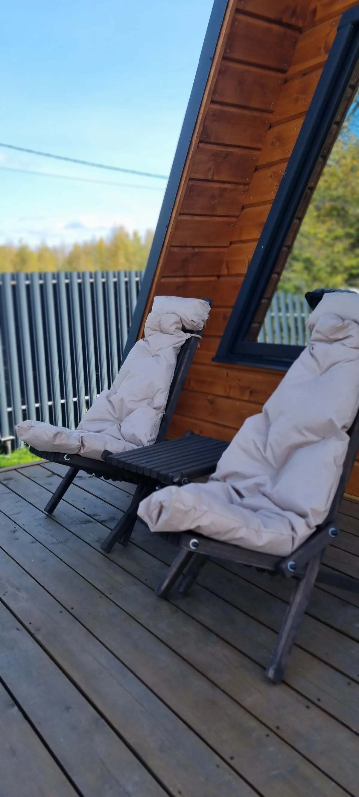 Глэмпинг в Тверской области А-фрейм Бережок фото 4