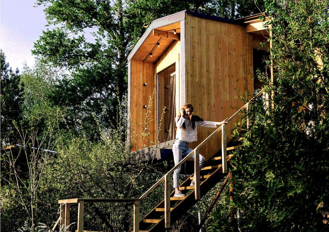Глэмпинг в Ярославской области Дом на дереве