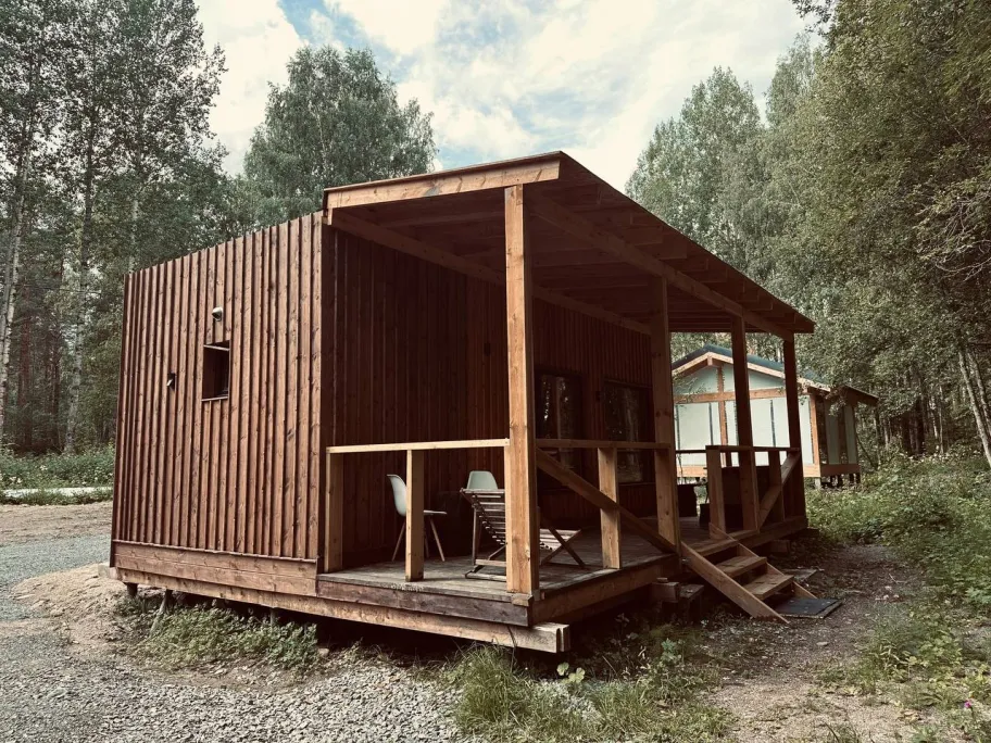 Kossalmi-дома у озера в Карелии