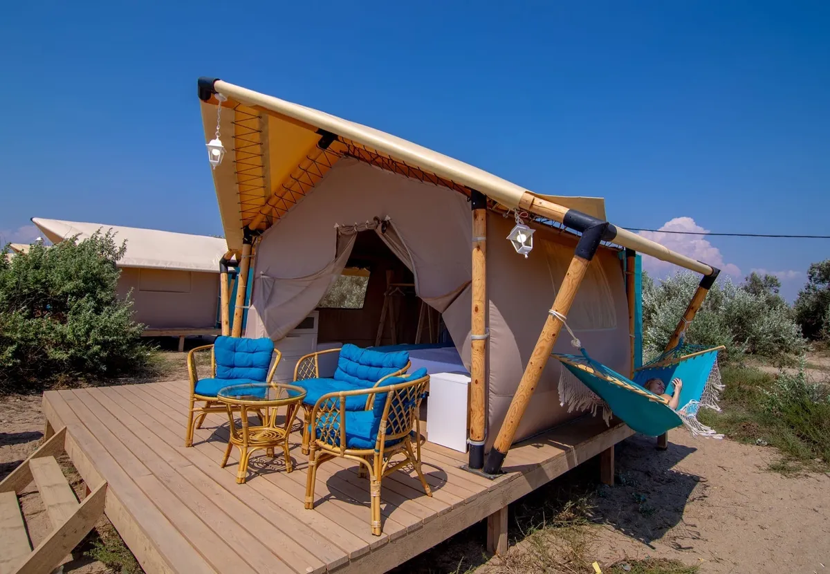 Двухместная глэм-палатка