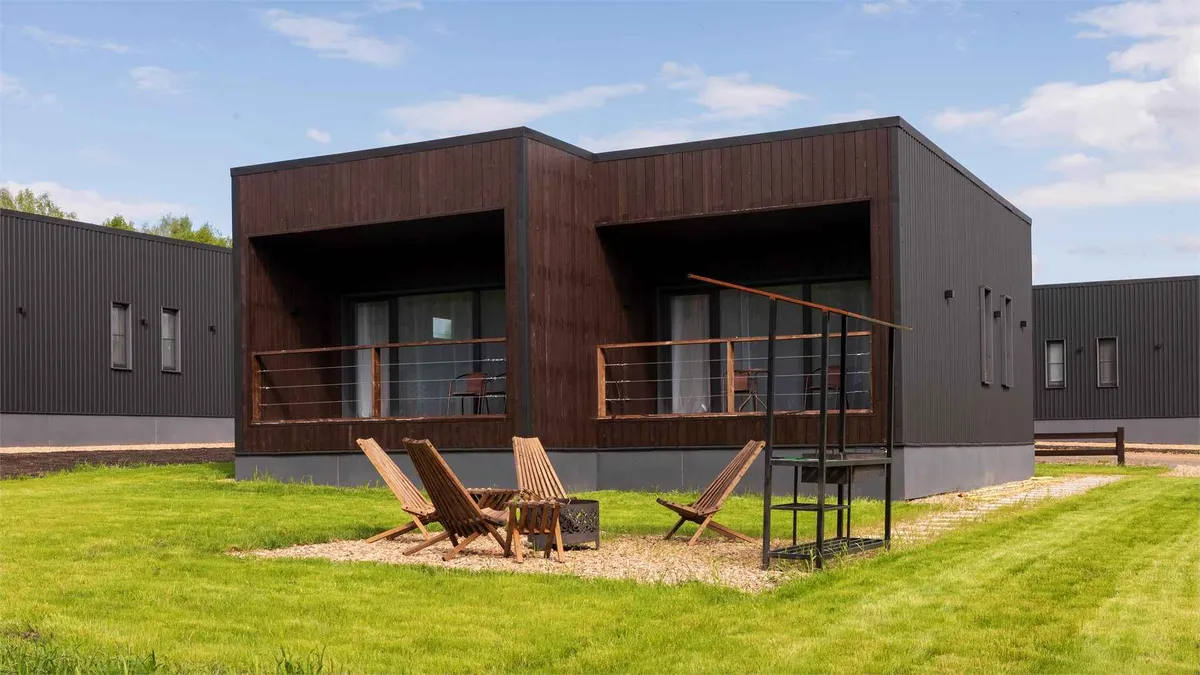 Нордик-хаус «Лесной с балконом»