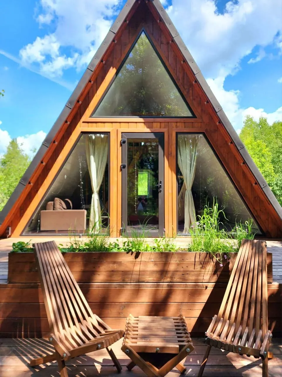 Зеленый A-frame
