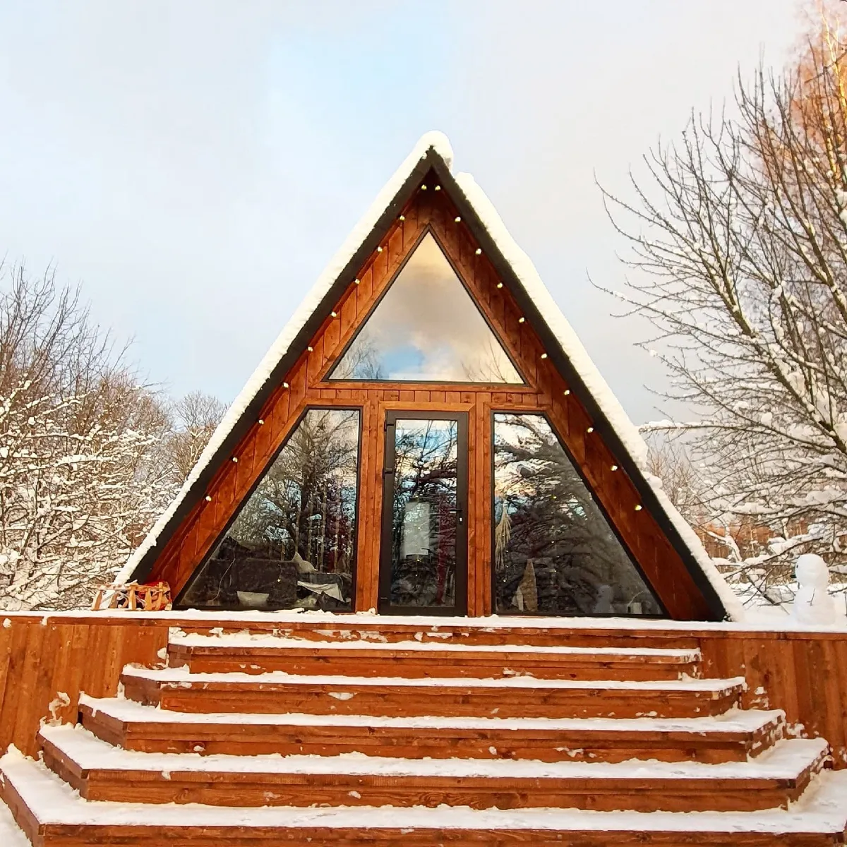 Красный A-frame