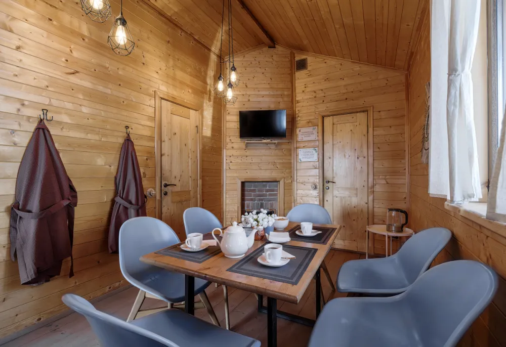 Речной клуб Коттедж Малиновый с тёплым бассейном и баней фото 4