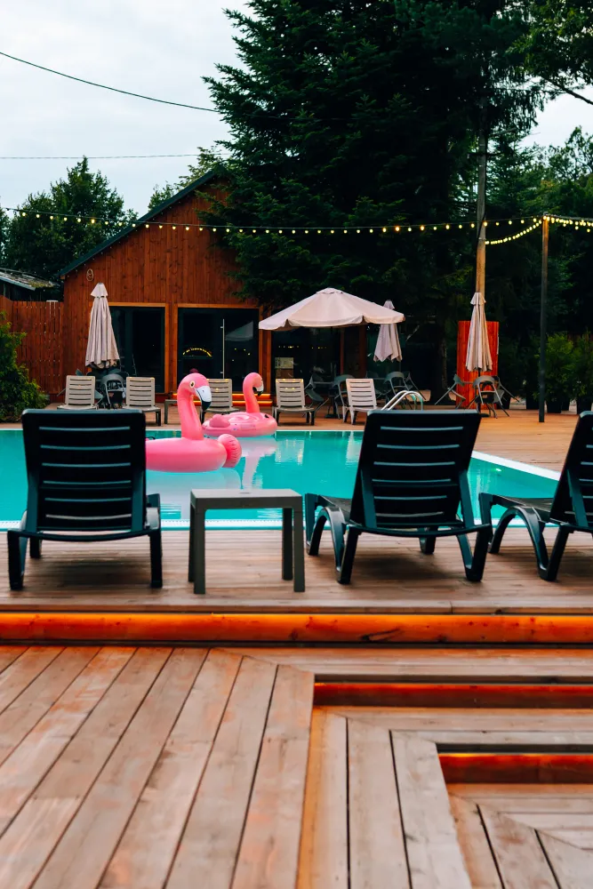 Шалаш-Глэмпинг с бассейном и рестораном на территории. фото 5