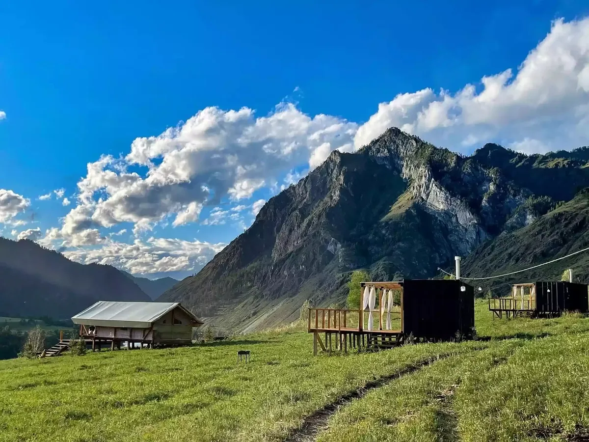 Точка в горах Алтая