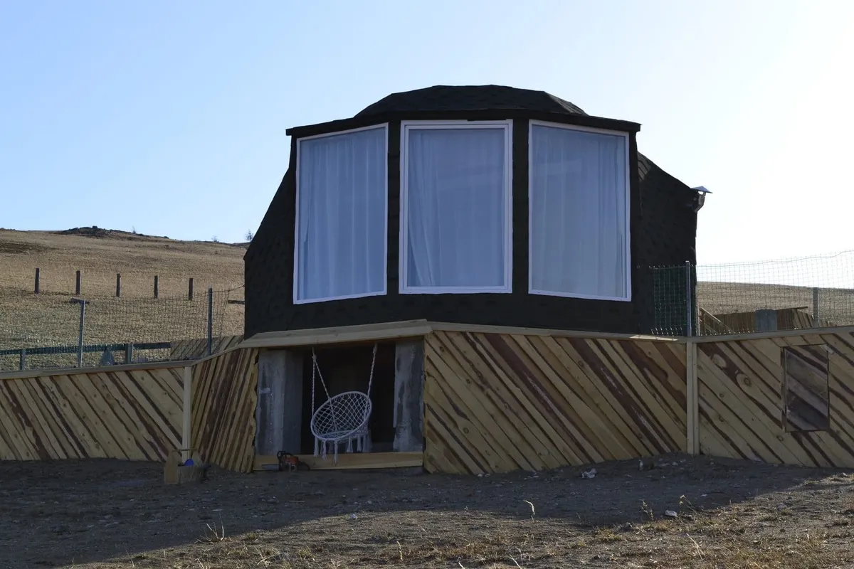 Купол с панорамной беседкой